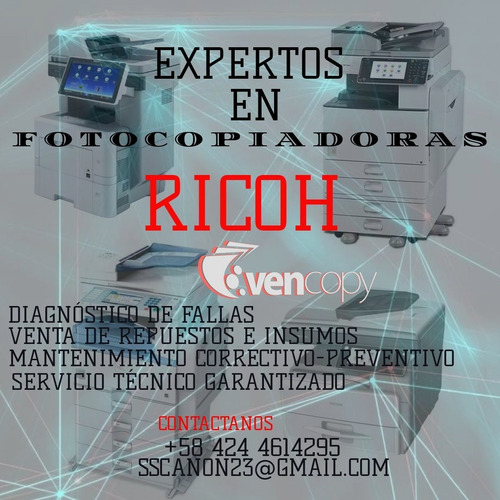 Imagen 2 de 5 de Servicio Técnico Para Focopiadoras Canon-hp-samsung-ricoh