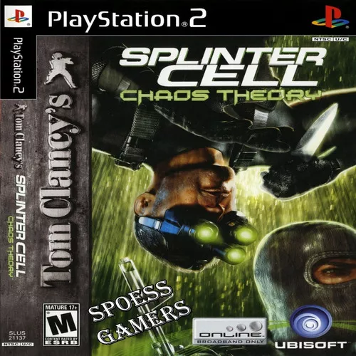 Jogo Splinter Cell chaos theory ps2 ( tiro )