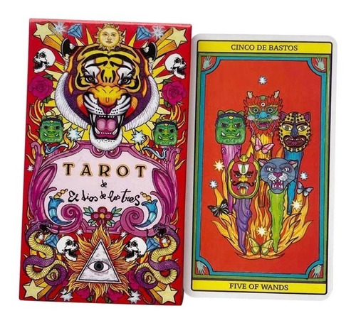 Tarot El Dios De Los Tres Cartas Fournier Tigre Baraja Sol