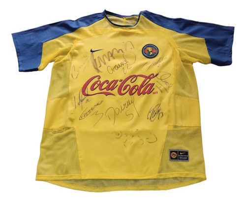 Jersey Club América 2003/04 Firmada Plantel Memo Ochoa Pavel