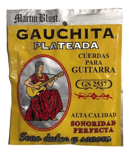 Encordado Cuerdas Guitarra Criolla Gauchita Silver