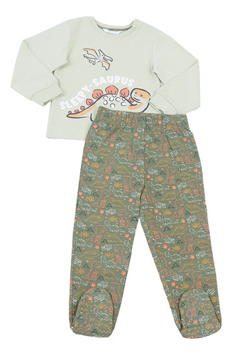 Pijama Bebe Largo Verde