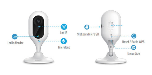 Camara Ip Cubo Dahua C12 1 Mp Lente 2.8mm Ir 10 Mts Wifi /vc