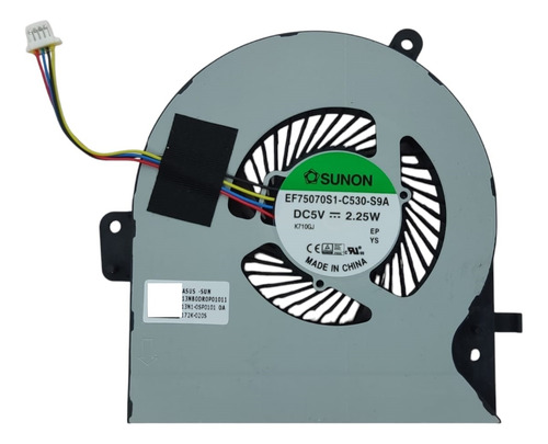 Ventilador Asus Gl502vm Fx60vm G502vm Ef75070s1-c530-s9a Cpu