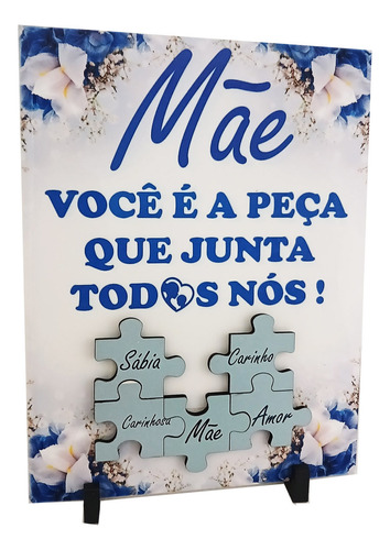 Porta Retrato Presente Azulejo Personalizado Dias Das Mães