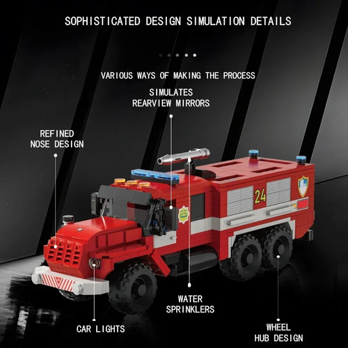 Bloques De Construcción De Camiones De Bomberos Urbanos, Mod