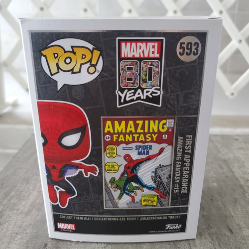 Funko Pop Spiderman #593 Marvel 80 Years | Primera Aparición (Usado)