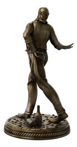 Estátua Cigano Dançando - Resina Cor Cor Ouro Velho