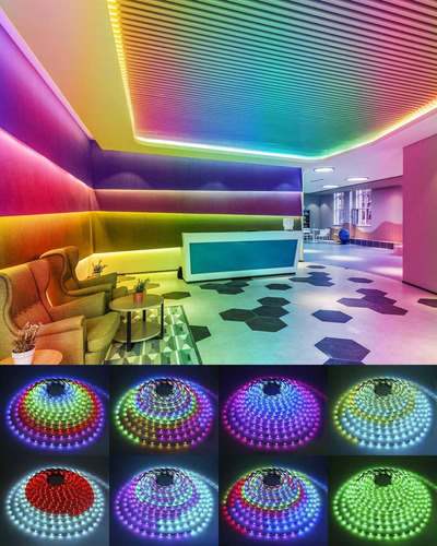 Imagen 6 de 6 de Tira De Led Direccionable De 65.6ft Ws2811 Tira De Luz ...