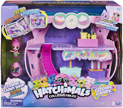 Cosmic Candy Shop Escenario 2 En 1 Hatchimals Colleggtibles
