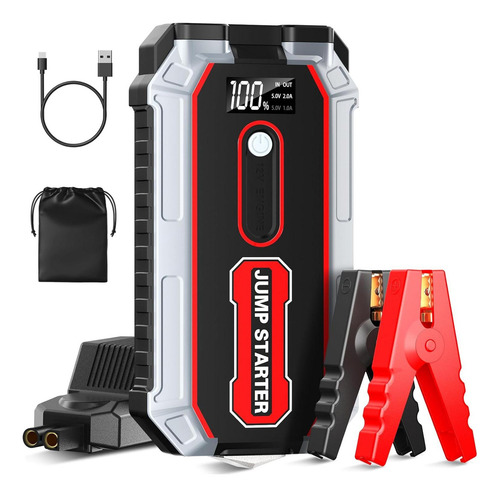 Arrancador De Batería Coonyes S306 2000a 12v Con Linterna