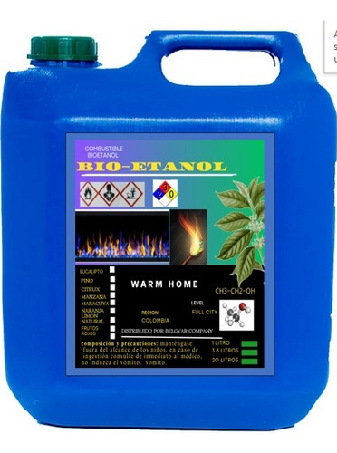 Bio Etanol Combustible Para Chimeneas Y Antorchas 