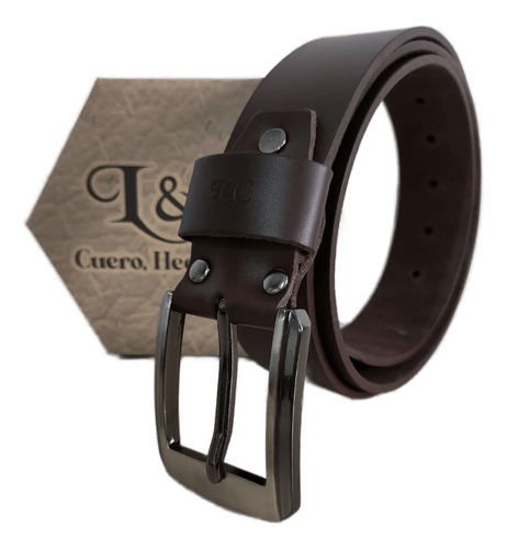 Correa Casual/formal Cinturon Cuero Ebilla Ajustable Cintura