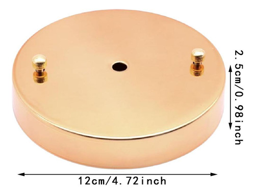 Kit De Canopy Placa De Cubierta De Luz Dia De Oro 12cm