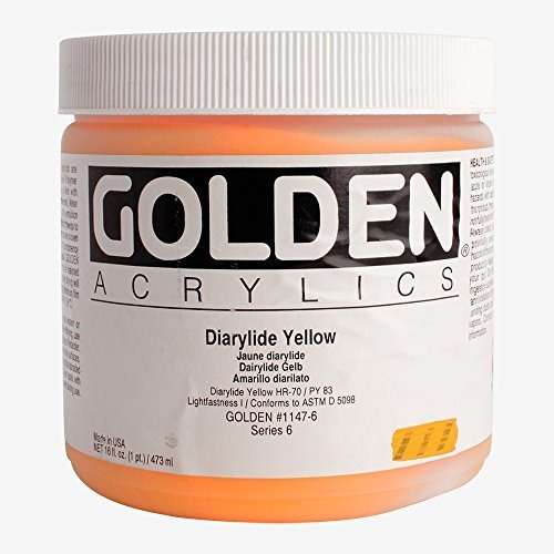 Art Paint - Acrílico Dorado De Cuerpo Pesado - Diarylide Yel