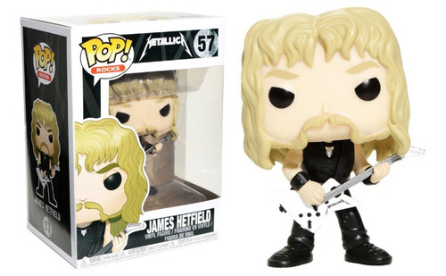 Muñeco James Hetfield Metallica Funko Pop Original Nuevo!