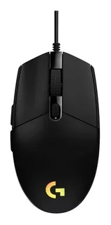 Mouse gamer de juego Logitech G G Series Lightsync G203 negro