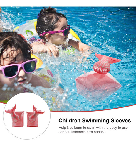 1 Par De Anillos De Natación Con Mangas Flotantes Para Niños