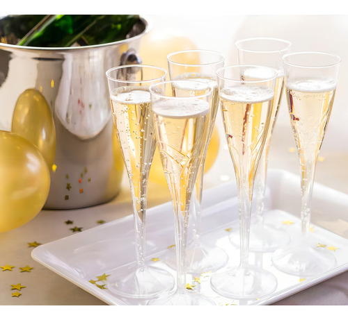 Copas De Lujo Para Vino Y Champagne Tableluxe 16 Piezas Color Transparente