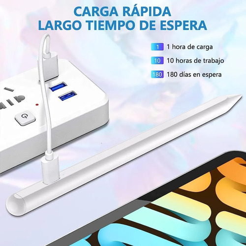 Lápiz Capacitivo 3 Puntas Para Tablet Galaxy Tab A9 Azul