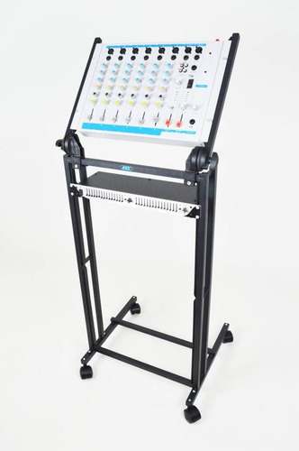 Imagem 2 de 2 de Rack Ask R19 Para Mesa De Som Potência E Periféricos
