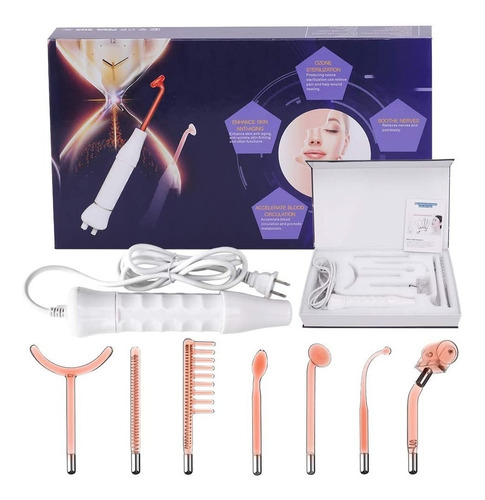 Alta Frecuencia Portátil Facial Y Corporal 7 Electrodos