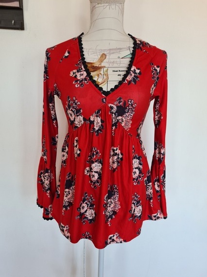 Blusa Floreada Roja | MercadoLibre ???? Blusa Floreada Roja | MercadoLibre ????