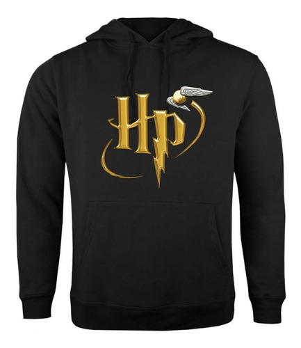 Poleron Harry Potter Tipo Canguro Con Capucha Pow Club Colores