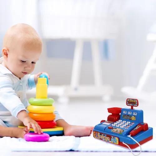 Cajero Para Niños, Simulador De Juguete, Caja Registradora D