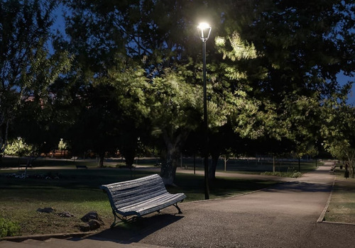 Imagen 3 de 6 de Lampara Punta Poste Farol Suburbana Led 100w Para Exterior