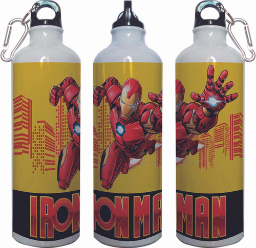 Botella Deportiva Superhéroe Iron Man