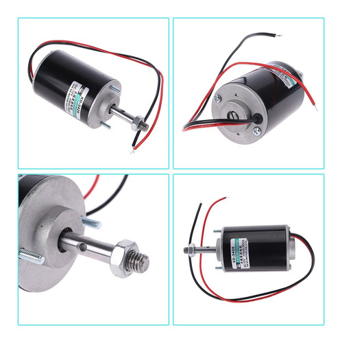 Imagen 9 de 10 de 12/24v 30w Imán Permanente Eléctrico Dc Motor De Alta Veloci
