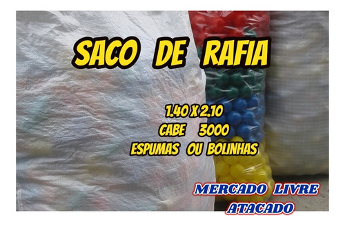 Big Saco De Rafia Virgem Resistente Guarda Tudo Kit C/02