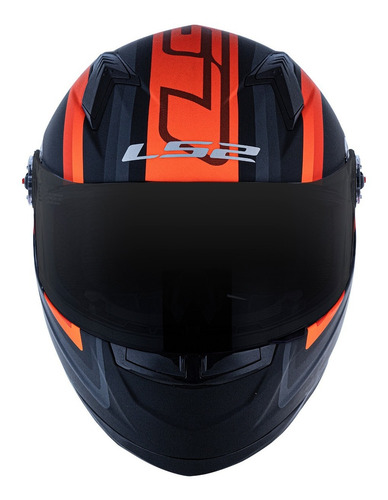 Capacete Ls2 Ff358 Sigma Fosco Laranja