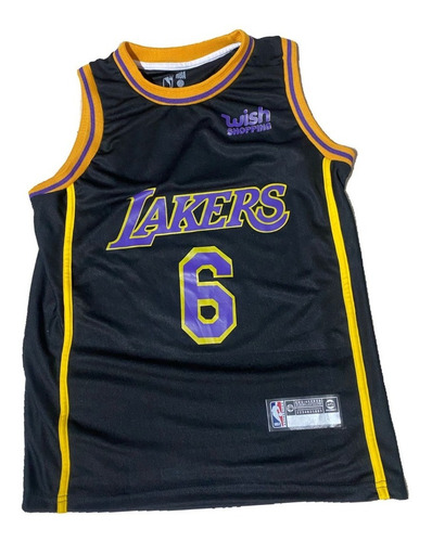 Imagen 1 de 3 de Remeras Basquet Lakers Talles S Al Xxl