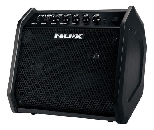 Monitor Amplificador Nux Pa-50 De 50w Guitarra Piano Bateria Color Negro 110V