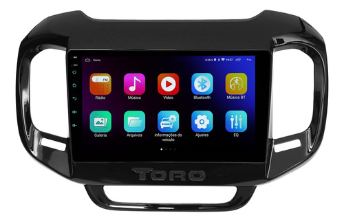 Multimidia Fiat Toro Android Carplay 2gb 64gb Wifi Cam 9p
