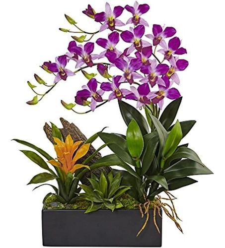 Nearly Natural N/adendrobium Orchid & Bromeliad Dendrobium O