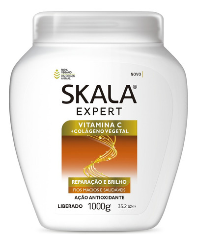 Skala Mascara Vitamina C Baño De Crema Reparacion Brillo 1kg