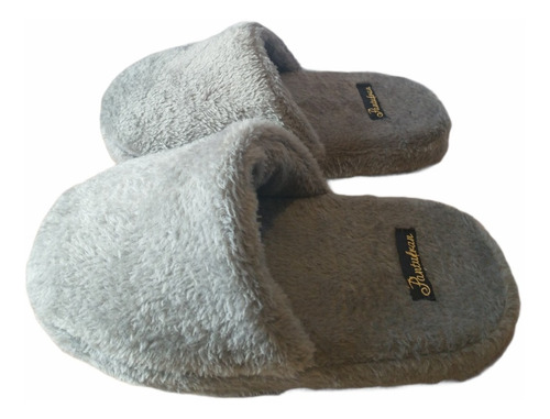 Pantufla / Babucha Gris De Alta Calidad 