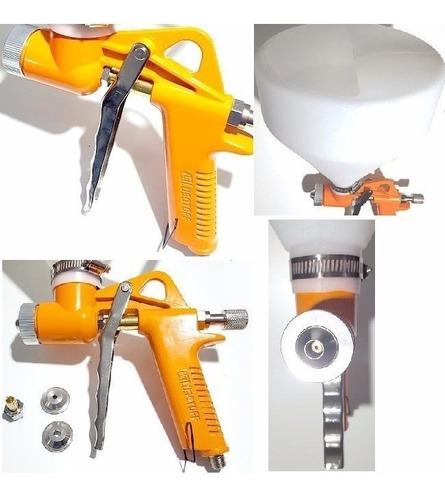 Pistola Pintar Lusqtoff Tolva Revestimiento Textura 5l Lc-06