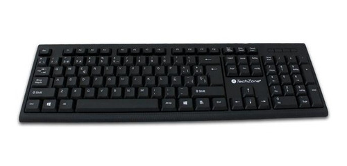 Teclado Alámbrico Ergonómico Usb Tz16tec01-ala Techzone