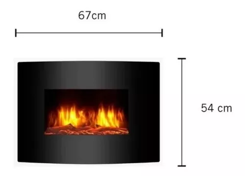 Chimenea Electrica De Sobreponer Cristal Calidus Masterfan