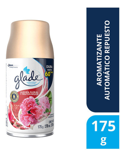 Glade Automatico repuesto para aromatizante Alegría Floral y Frutos Rojos 270ml