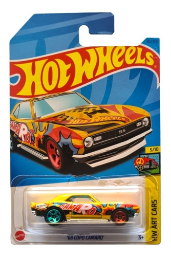 Hot Wheels Camaro Copo 1968 Hw Art Cars 1:64