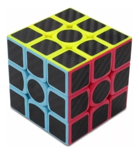 Cubo Rubik Fibra De Carbono 3x3 Speed Cubo