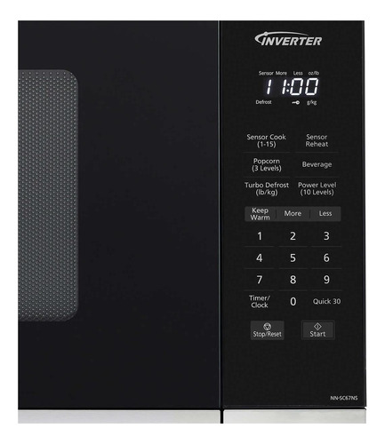 Microonda Inversor Panasonic De 13 Pies Cúbicos, 1200 W, Nn