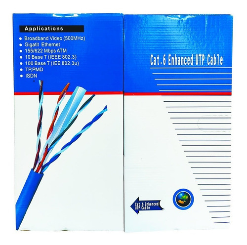 Imagen 8 de 8 de Cable De Red Utp Cat 6 Caja Por 305mts