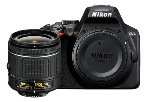 Nikon D 24.2mp Cámara Dslr Con Af-p Dx Nikkor 0.709-2.165 . Color Negro