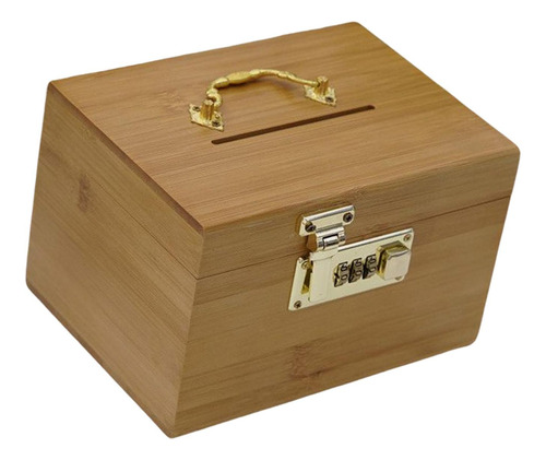 Caja De Ahorro De Dinero De Madera Del Tesoro Caja De Dinero